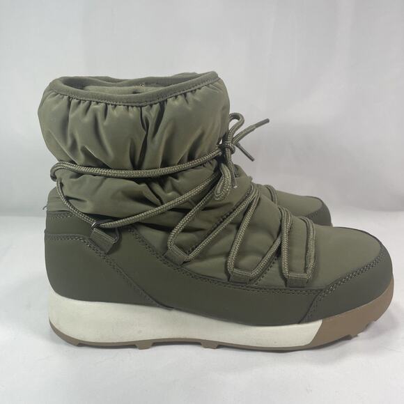 Women’s Sz 7 THERMOLITE Boots Snow Ski Winter Sports WINTER BOOTS Green - Picture 1 of 10